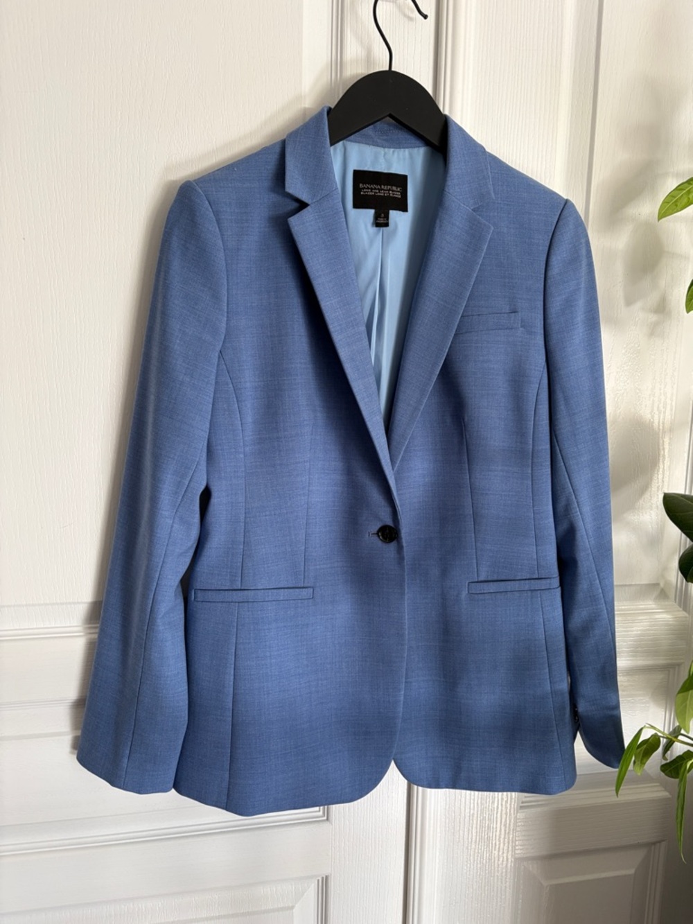 Banana Republic Long and Lean Wool Blazer Jacket